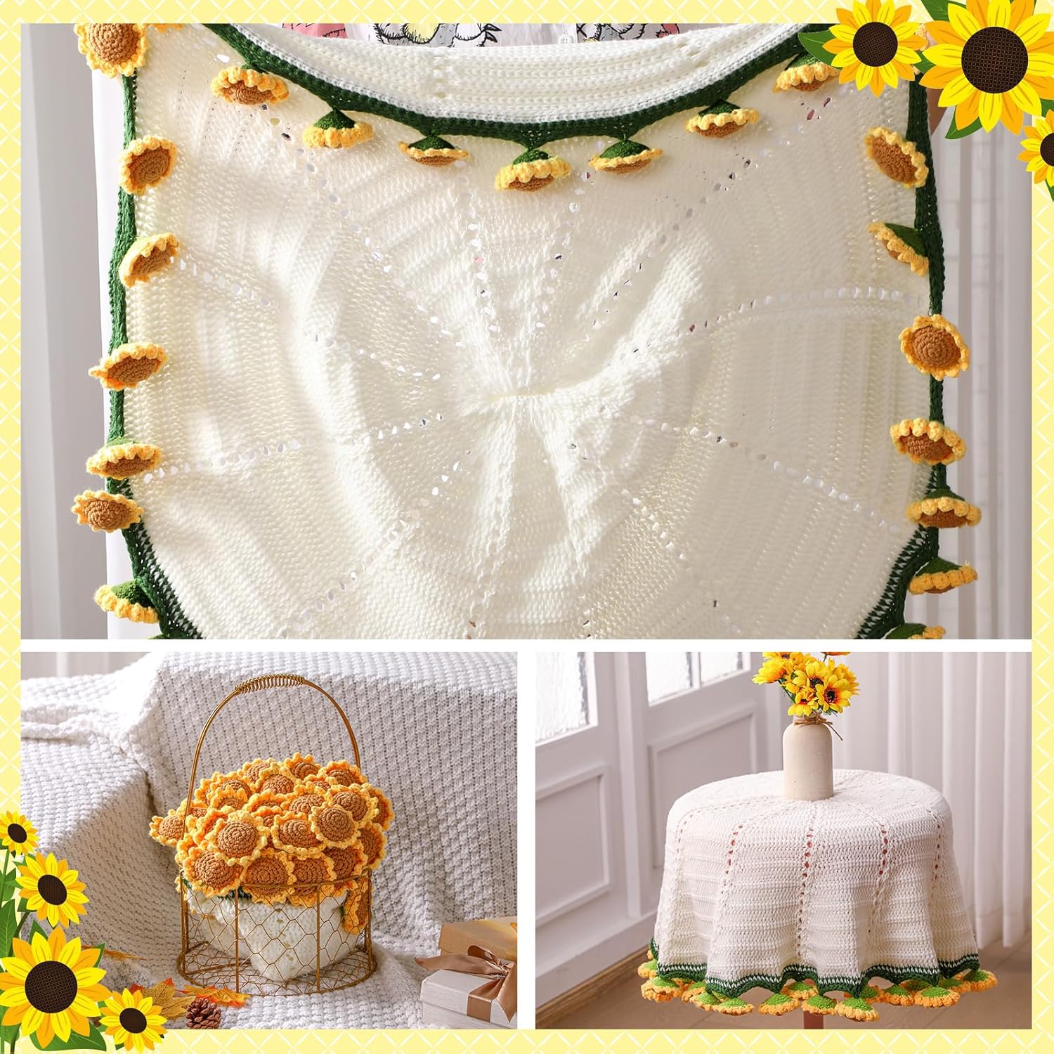 ひまわりモチーフのブランケット 花束ブーケ ひまわりブーケ